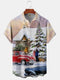 Men's Christmas Funny Graphic Short Sleeve Hawaiian Shirt
